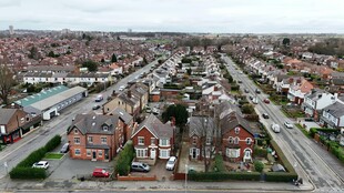 城市住宅区鸟瞰景观
