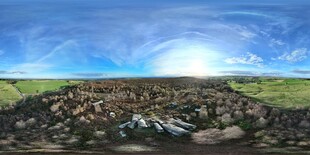 广阔天地间的村落景观