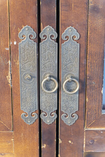 复古中式木门金属门饰