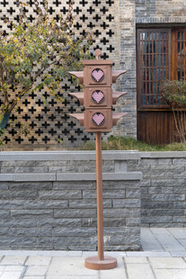 复古爱心装饰落地灯