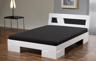 现代简约黑白配色双人床