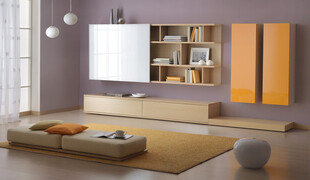 现代简约风格客厅收纳柜