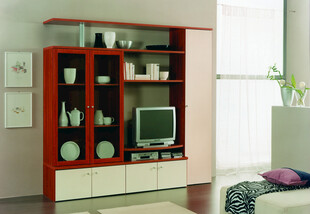 现代简约红白相间电视柜