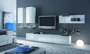 现代简约风客厅电视墙