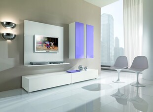 现代简约风客厅电视区域