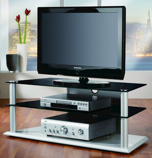现代玻璃材质电视架