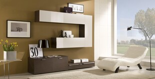 现代简约风格客厅置物架