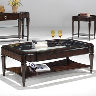 现代风格深色实木茶几