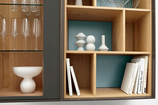 现代简约风格木质置物架