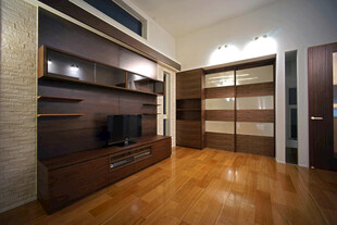 现代风格客厅木质家居空间