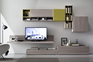 现代简约风客厅电视墙设计