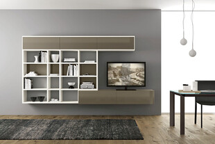 现代简约风格客厅置物架