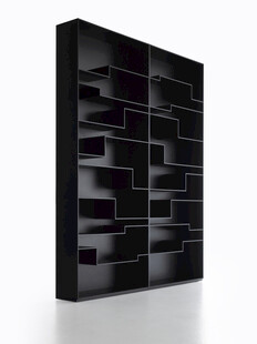 黑色简约现代风格书架