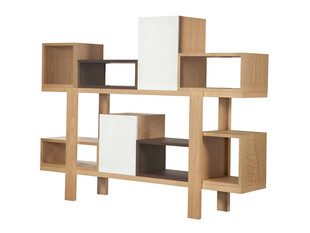 现代简约木质置物架