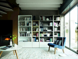 现代简约风书房一角