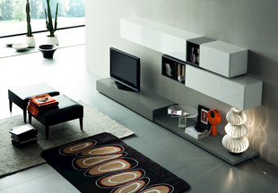 现代简约风客厅家居展示