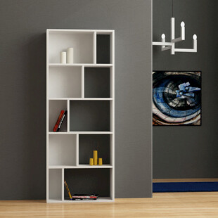 简约白色置物架时尚家居风