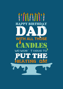 父亲节幽默祝福插画