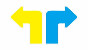 地贴 箭头 转弯 左右 导向 