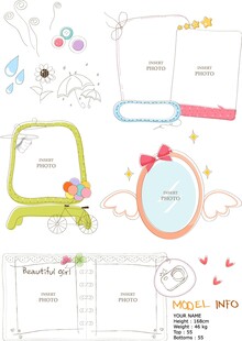 可爱手绘装饰元素集合