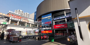 繁华都市商业街景象