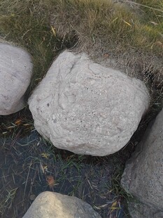 溪边大石自然质朴景致