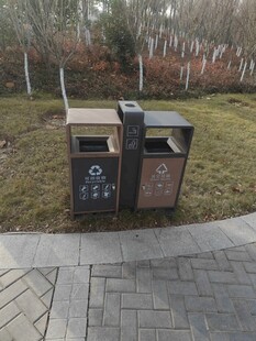 户外双分类垃圾桶