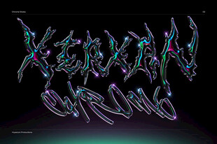 金属文字样机图片