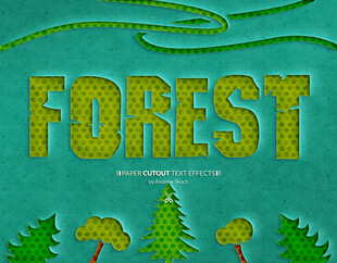 漫画风字体PS样机图片