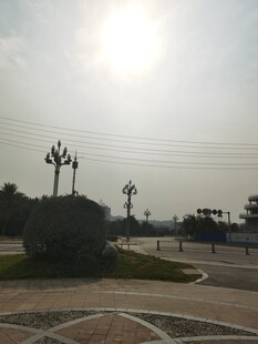 户外道路旁的景观设施