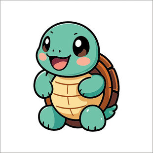 可爱卡通小乌龟形象