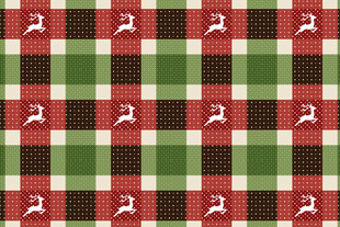 圣诞格子图案背景