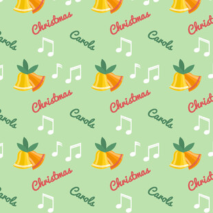 圣诞主题水果铃铛图案