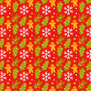 圣诞主题节日花纹图案