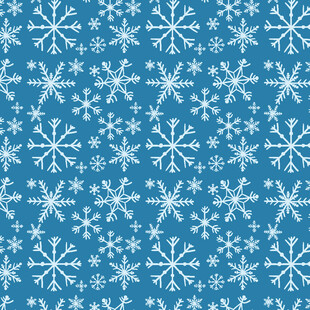 蓝色雪花图案背景纹理