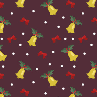 圣诞铃铛图案背景