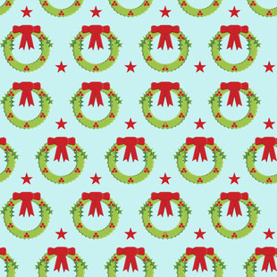 圣诞花环图案背景