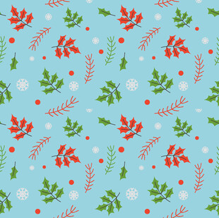 圣诞风植物图案背景