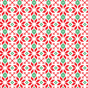 红白绿几何图案花纹背景