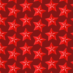红色五角星图案背景