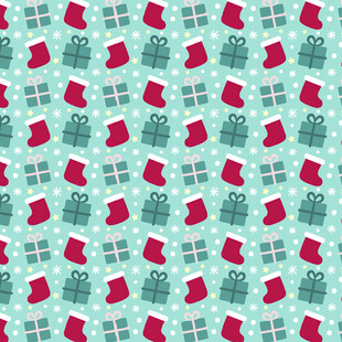 圣诞主题袜子图案背景