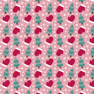 圣诞主题爱心图案背景