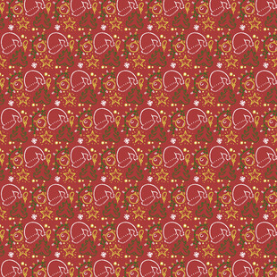 复古花卉图案布料纹理