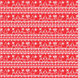 红色圣诞风图案纹理
