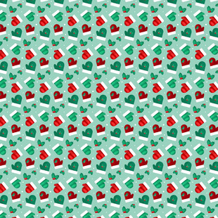 绿色草莓图案背景纹理