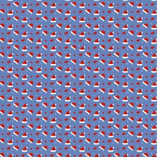 蓝色底红白图案几何纹理
