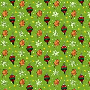 绿色圣诞主题图案背景