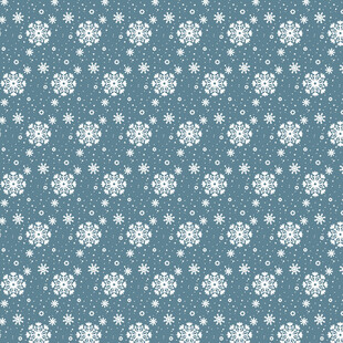蓝底雪花图案背景纹理