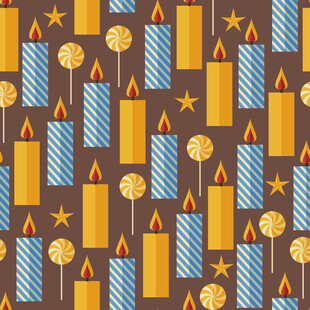 蜡烛星星图案背景设计