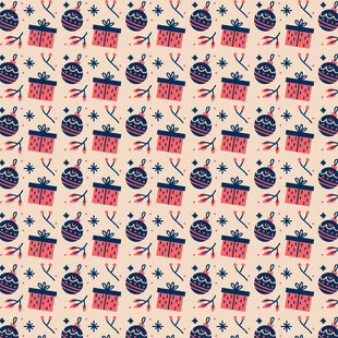 美国风纸杯蛋糕图案背景